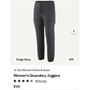 New Patagonia women’s quandary pants size 6